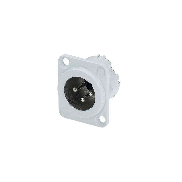 Contrik NC3MD-LX-WT - 3 pole male receptacle