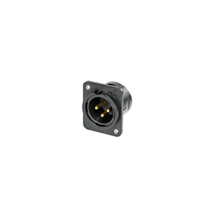 Contrik NC3MDM3-L-B-1 - 3 pole male receptacle