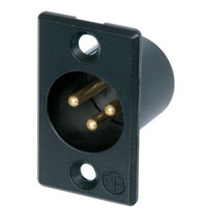 Contrik NC3MP-B - 3 pole male receptacle