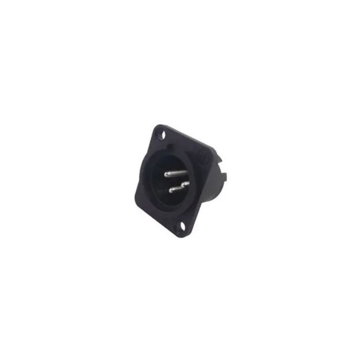 Contrik NC3MPP - 3 pole male receptacle, plastic