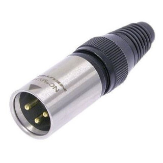 Contrik NC3MX-HD-B - 3 pole male cable connector, heavy duty