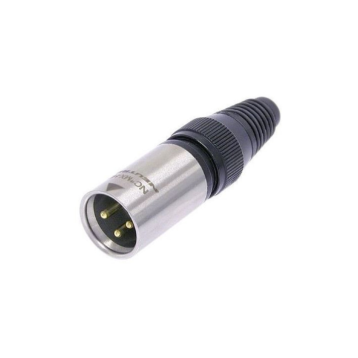 Contrik NC3MX-HD-B - 3 pole male cable connector, heavy duty