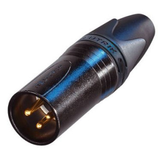 Contrik NC3MXX-B - 3 pole male cable connector