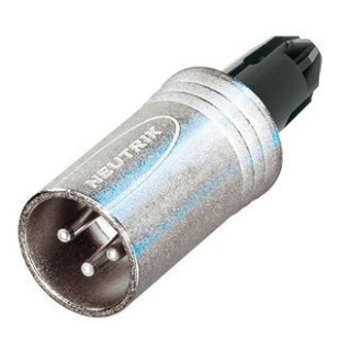 Contrik NC3MXX-WOB - 3 pole male cable connector