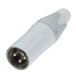 Contrik NC3MXX-WT - 3 pole male cable connector