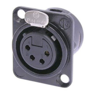 Contrik NC4FD-L-B-1 - 4 pole female receptacle