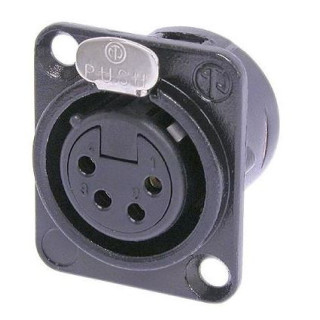 Contrik NC4FD-L-BAG-1 - 4 pole female receptacle