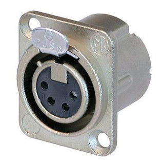 Contrik NC4FD-LX - 4 pole female receptacle