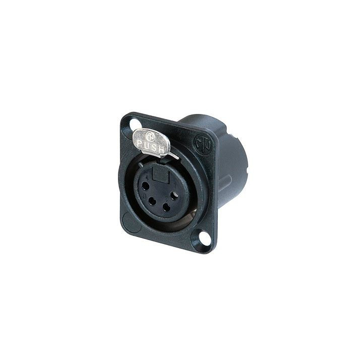 Contrik NC4FD-LX-BAG - 4 pole female receptacle