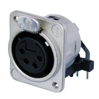 Contrik NC4FDM3-H - 4 pole female receptacle