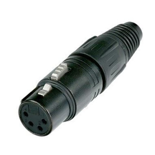 Contrik NC4FX-B - 4 pole female cable connector