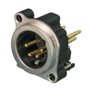 Contrik NC4MBV - 4 pole male XLR receptacle