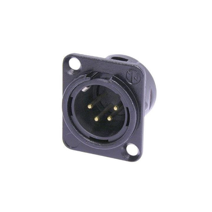 Contrik NC4MD-L-B-1 - 4 pole male receptacle
