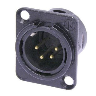 Contrik NC4MD-L-BAG-1 - 4 pole male receptacle