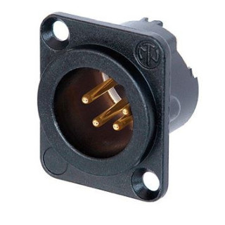 Contrik NC4MD-LX-B - 4 pole male receptacle