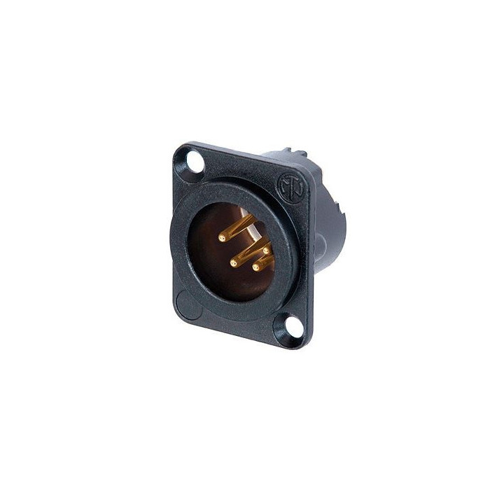 Contrik NC4MD-LX-B - 4 pole male receptacle