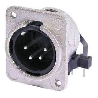 Contrik NC4MDM3-H - 4 pole male receptacle