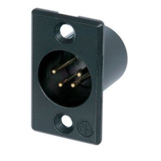 Contrik NC4MP-B - 4 pole male receptacle