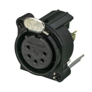 Contrik NC5FBV-B - 5 pole female XLR receptacle