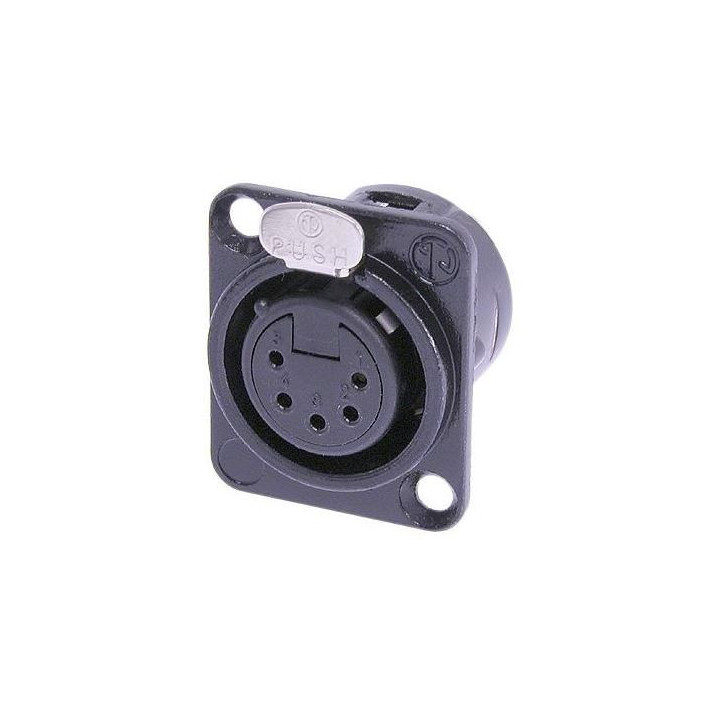Contrik NC5FD-L-B-1 - 5 pole female receptacle