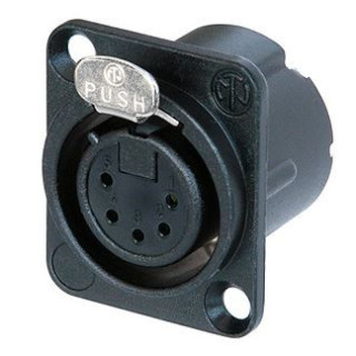 Contrik NC5FD-LX-B - 5 pole female receptacle