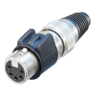 Contrik NC5FX-HD - 5 pole female cable connector, heavy duty