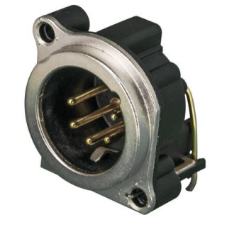 Contrik NC5MBH - 5 pole male XLR receptacle