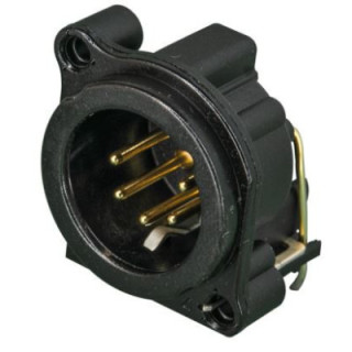 Contrik NC5MBH-B - 5 pole male XLR receptacle