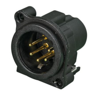 Contrik NC5MBV-B - 5 pole male XLR receptacle