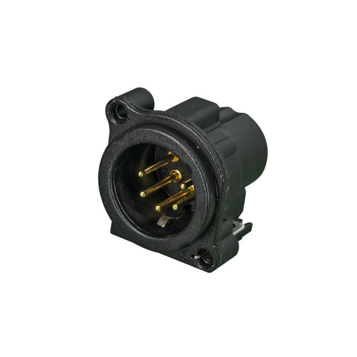 Contrik NC5MBV-B - 5 pole male XLR receptacle