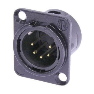 Contrik NC5MD-L-B-1 - 5 pole male receptacle
