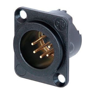 Contrik NC5MD-LX-B - 5 pole male receptacle