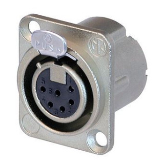 Contrik NC6FD-LX - 6 pole female receptacle