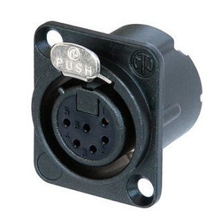 Contrik NC6FD-LX-B - 6 pole female receptacle