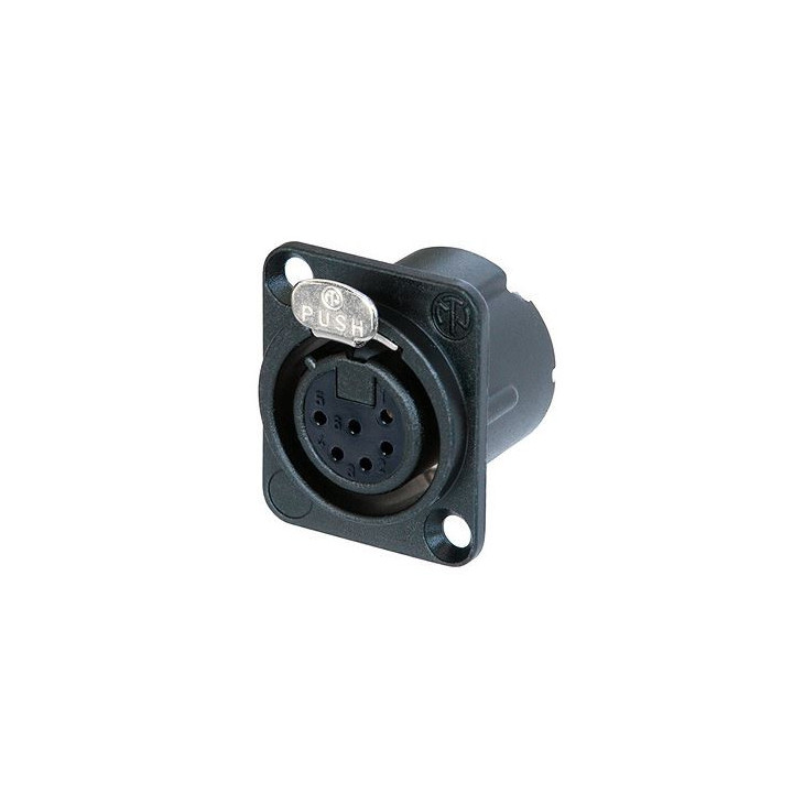 Contrik NC6FD-LX-B - 6 pole female receptacle