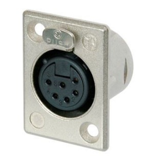 Contrik NC6FP-1 - 6 pole female receptacle
