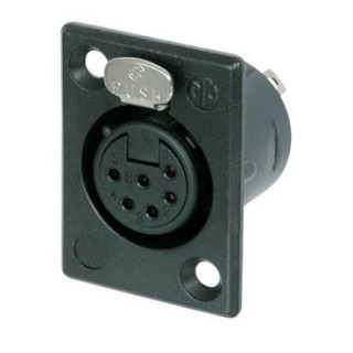 Contrik NC6FP-B-1 - 6 pole female receptacle