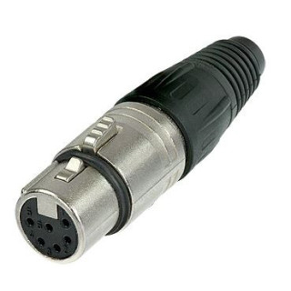 Contrik NC6FX - 6 pole female cable connector