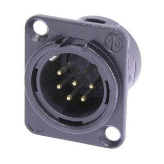 Contrik NC6MD-L-B-1 - 6 pole male receptacle