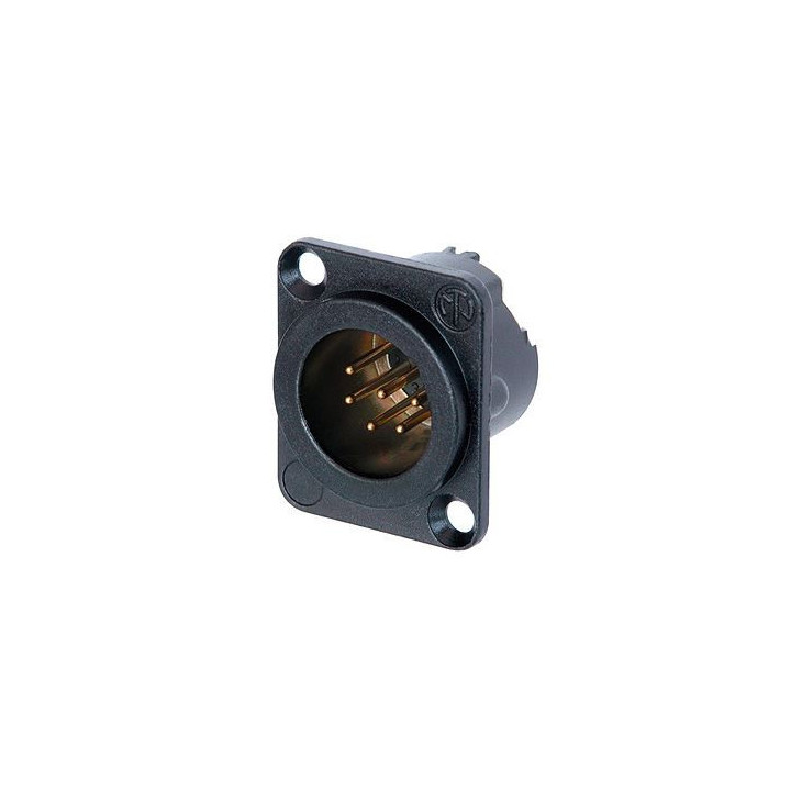 Contrik NC6MD-LX-B - 6 pole male receptacle