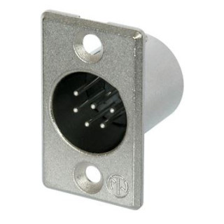 Contrik NC6MP - 6 pole male receptacle