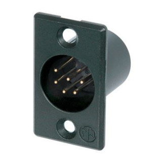 Contrik NC6MP-B - 6 pole male receptacle