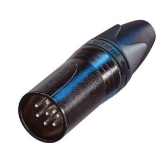 Contrik NC6MXX-BAG - 6 pole male cable connector