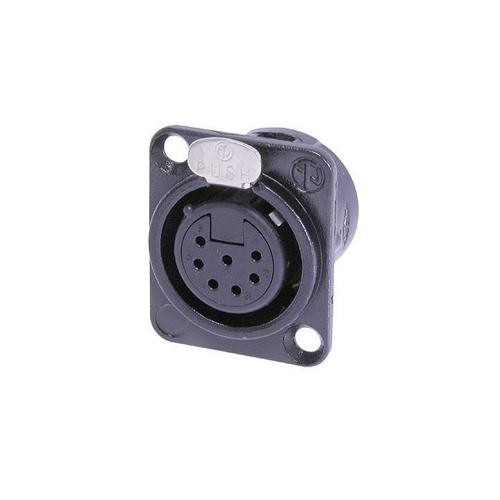 Contrik NC7FD-L-B-1 - 7 pole female receptacle