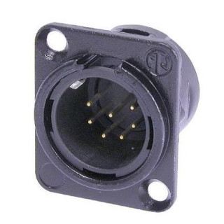 Contrik NC7MD-L-B-1 - 7 pole male receptacle