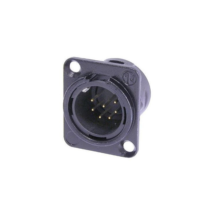 Contrik NC7MD-L-B-1 - 7 pole male receptacle