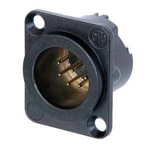 Contrik NC7MD-LX-B - 7 pole male receptacle