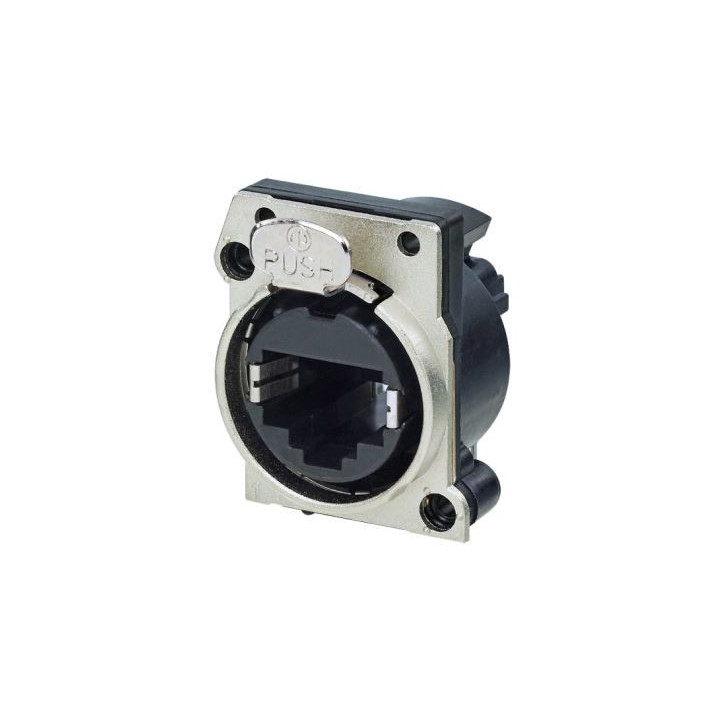 Contrik NE8FBH-C5 - Horizontal PCB mount RJ45 receptacle, CAT5e