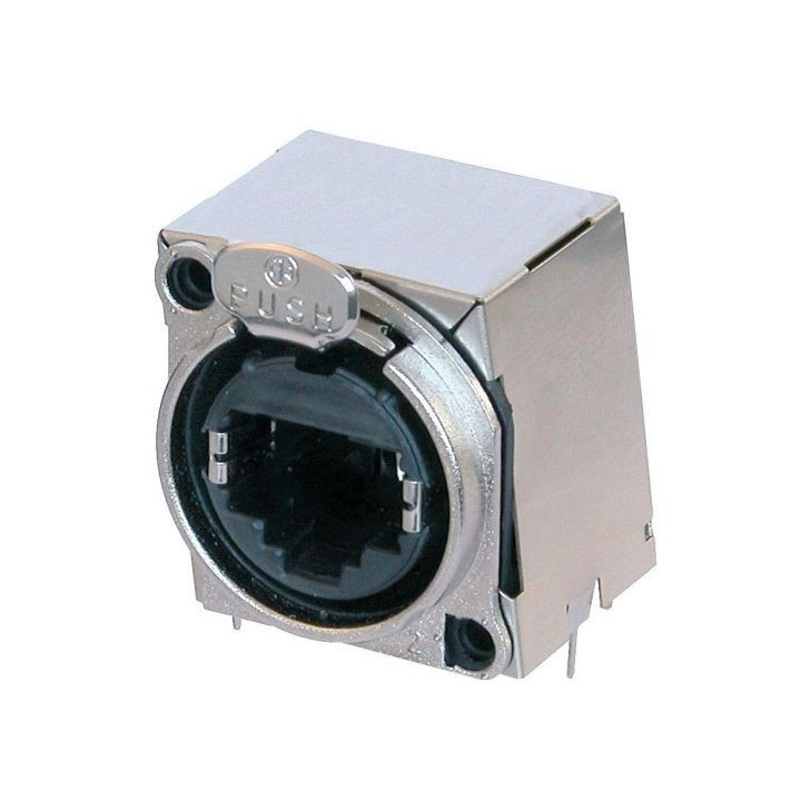 Contrik NE8FBH-S - Fully shielded, horizontal PCB mount RJ45 receptacle