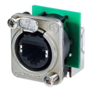 Contrik NE8FDP-R - Right angle RJ45 feedthrough receptacle